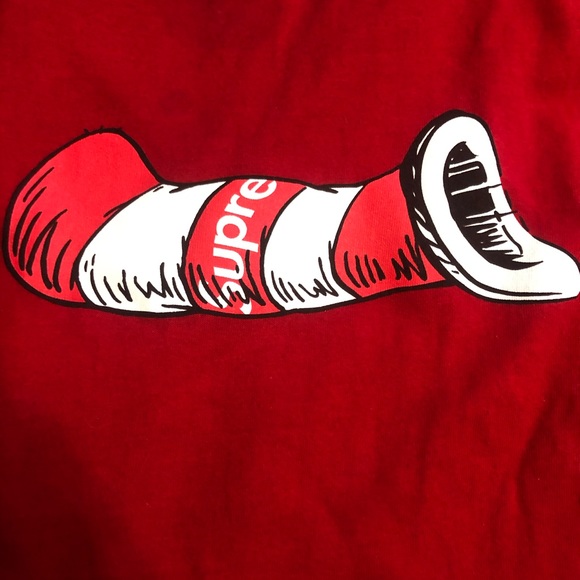 Supreme Cat In The Hat T-Shirt StockX Verified - Picture 4 of 5